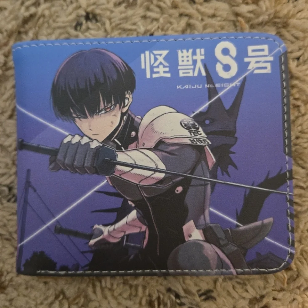 New kaiju no 8 anime manga leather wallet